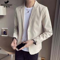 Fugui bird small suit jacket mens body Han version trend Short spring and autumn yuppie handsome casual to suit the mens clothing