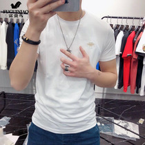 Fugui bird ice sensation t-shirt male pure cotton short sleeve design sensation 2021 new summer ins tide card small neckline small neckline