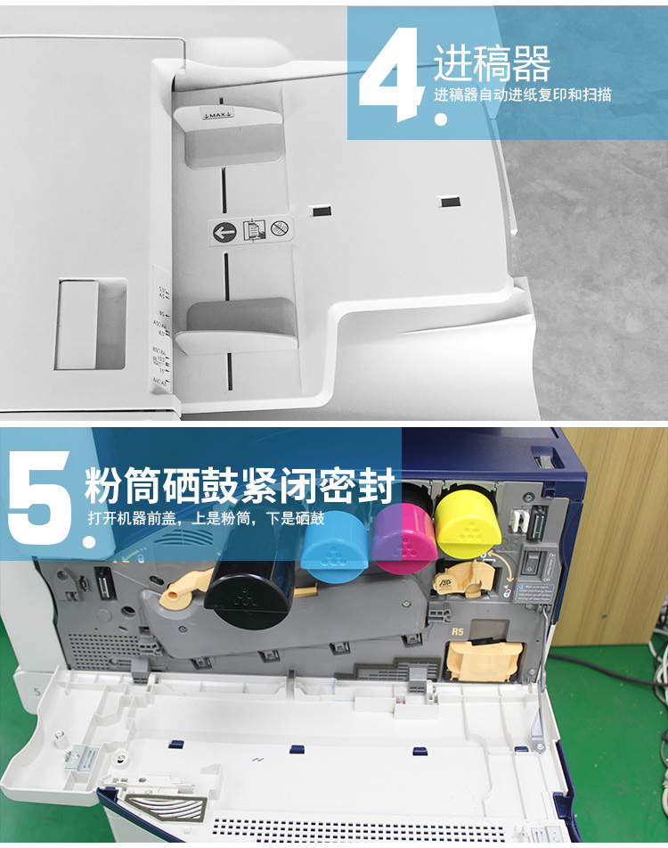 Xerox 7855 7535 5575 màu Máy in khổ lớn hai mặt A3 tích hợp thương mại văn phòng tốc độ cao - Máy photocopy đa chức năng