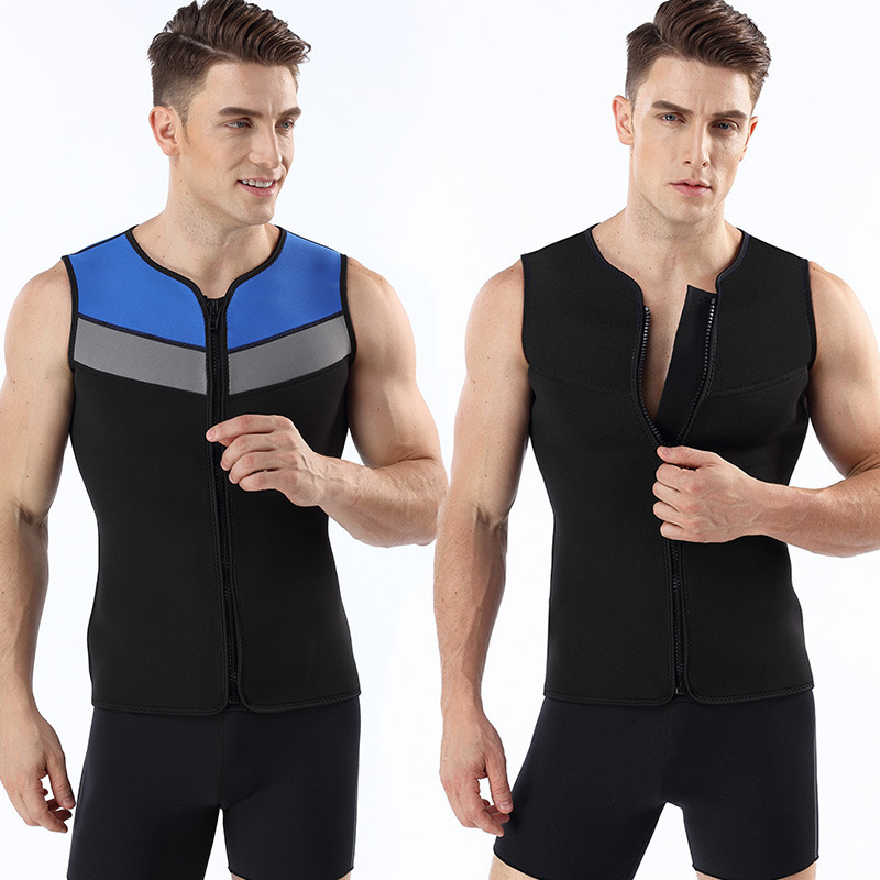 2025 Neoprene 5mm Diving Vest Sleeveless Zippered Split Diving Suit Swimming Snorkeling Thermal Vest