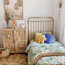 ins Custom Nursery Decorative Storage Cabinet Sunflower 4 Plaid Vine Handmade Floor Cabinet Bookcase Locker