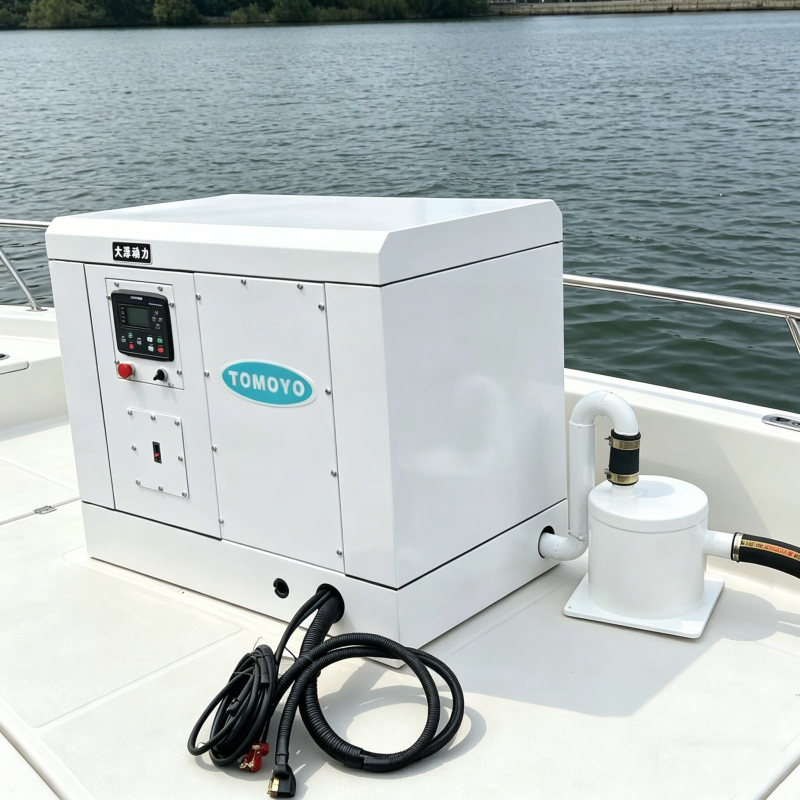 Daze Power Water-Cooled 15Kw Diesel Generator, Sea and Fresh Water Circulation Cooling, Inland River Ship Power Supply Unit