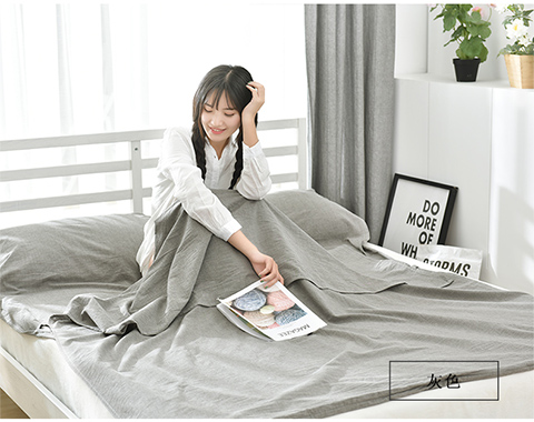 Giặt bông khách sạn du lịch giường du lịch bẩn túi ngủ xách tay cotton chống bẩn tấm chăn người lớn túi ngủ hàn quốc cho bé
