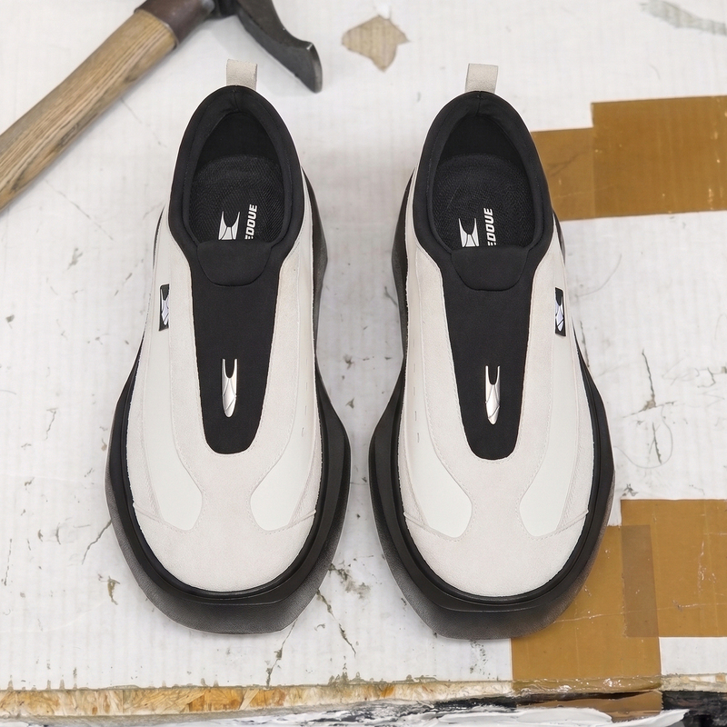 Pigeon L1P Original High-End Comfortable Slip-On Leather Thick-Soled Commuting Height-Increasing Shoes Birkenstock-Style Mules Lazy Shoes