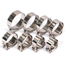 Motorcycle retro car modified exhaust pipe buckle middle buckle stainless steel 304 muffler holding ring hoop