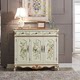 American Country Shoe Cabinet Home Doorway Retro Painted Entrance Storage Cabinet Solid Wood Screen Partition Storage Cabinet