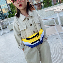 Childrens small fanny pack Korean version mini crossbody bag Boy girl tide bag Cute backpack fashion chest bag Baby bag