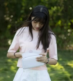 Милая японская школьная юбка, бумажник, сумка через плечо