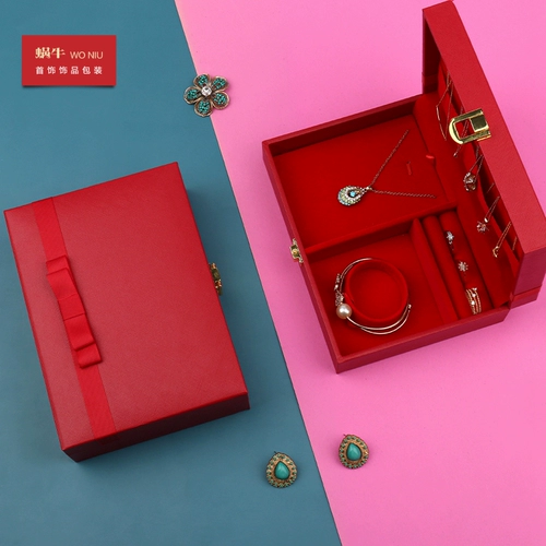 18HJH Birth Gift Box Grid Ribbon Box Box Three Gold Box Set Wedding Box Свадебная подарочная коробка обручальная коробка