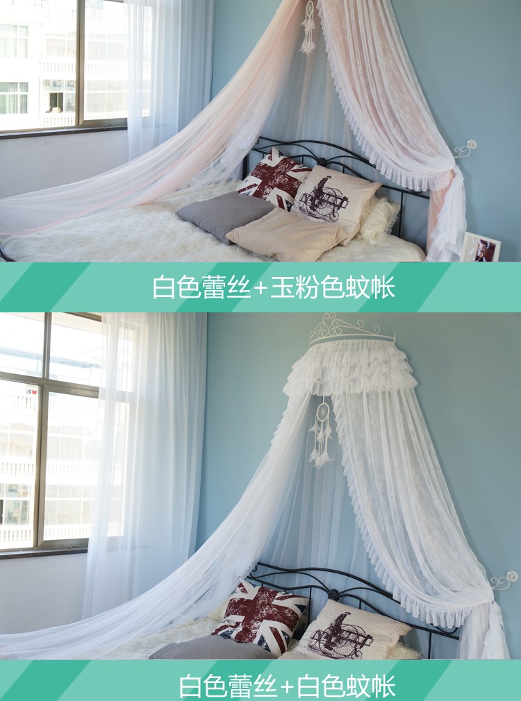 tâm châu Âu tòa án công chúa giường ngủ lớp vỏ sợi gái của ins Thái giường rèm trang trí phòng cô gái công chúa gió cho trẻ em - Bed Skirts & Valances màn che giường ngủ