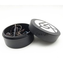 64 earphone box round metal box high-end gift singer earphone storage box jewelry box export