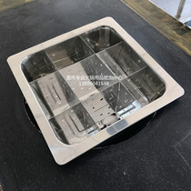 Square nine-grid hot pot pot Mandarin duck thick spicy skewers Commercial shabu-shabu Induction cooker commercial pot