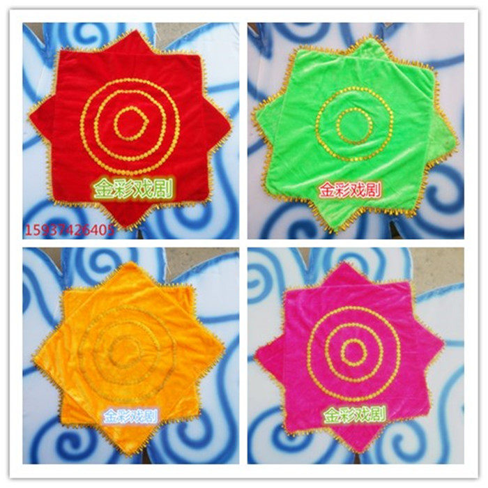 Medium handkerchief flower square dance two people turn handkerchief dance props professional square towel Yangko adult children octagonal towel