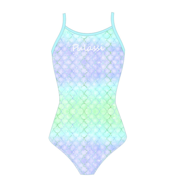 Pulassi swimsuit women's racing 2024 ຮູບແບບໃໝ່ປົກໜ້າທ້ອງ slimming one-piece triangle professional swimsuit small herring