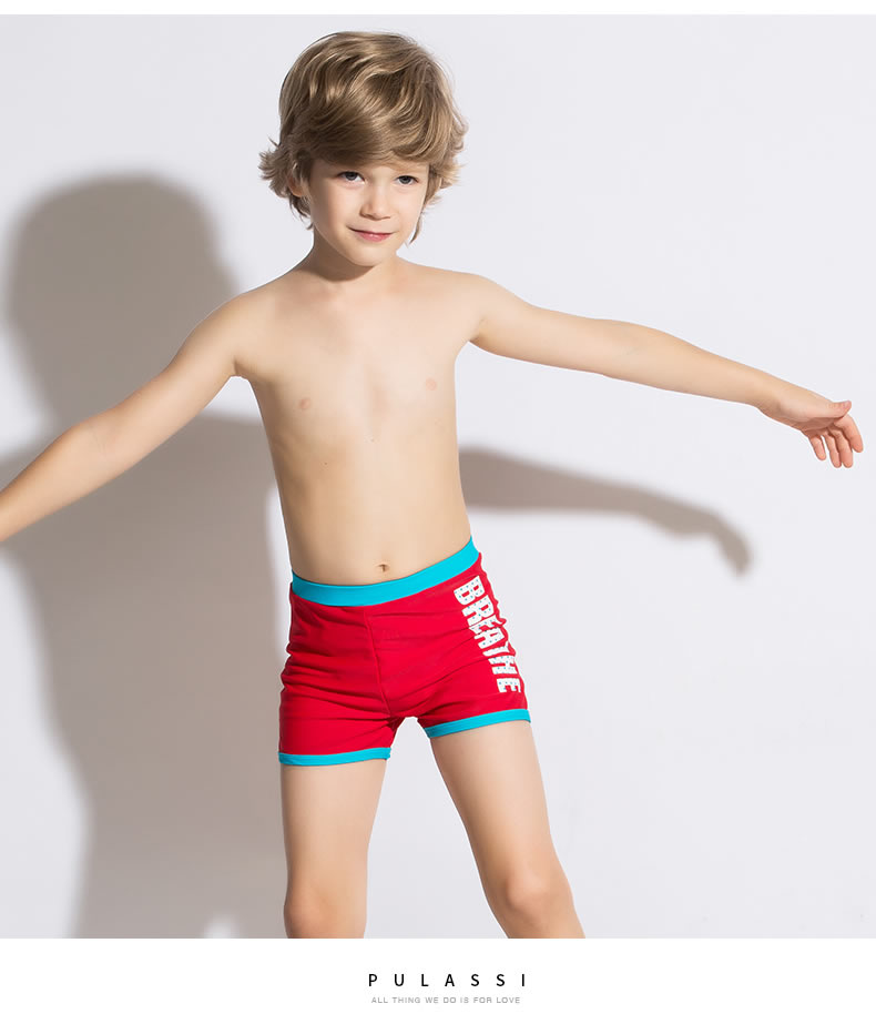 Plasch quần áo trẻ em nam trẻ em trẻ em thoải mái làm khô nhanh quần boxer trai lớn boyshort trẻ em - Bộ đồ bơi của Kid bộ bơi dài tay bé gái
