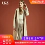 IKZ 2019 mùa xuân mới Áo len cashmere hai mặt châu Âu và Mỹ phần dài áo len mỏng cho nữ - Áo len lót đôi áo ấm