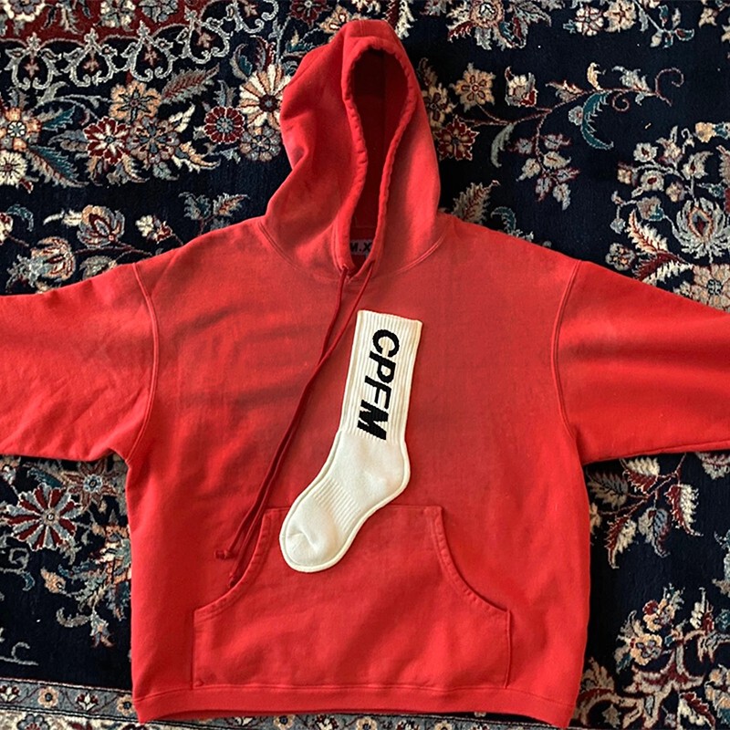 Kanye and Pharrell's Same Style Cpfm.Xyz Sock Hooded Collaboration Socks and Hoodie Unisex Sweatshirt