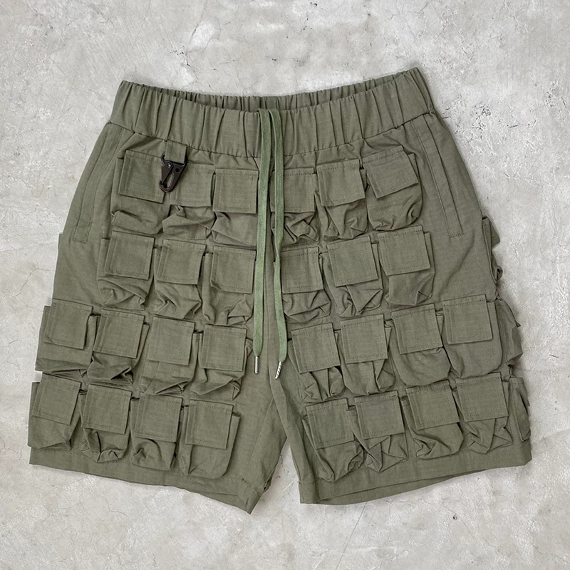 Flaneur 58 Pocket Cargo Shorts, Multi-Pocket Tactical Functional Casual Work Shorts