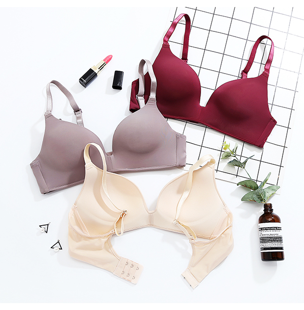 Áo ngực tập hợp ngực nhỏ gợi cảm không có vòng thép trên đồ lót mịn màng không có dấu vết cúp lót đồ lót nữ mỏng T293 áo ko đệm