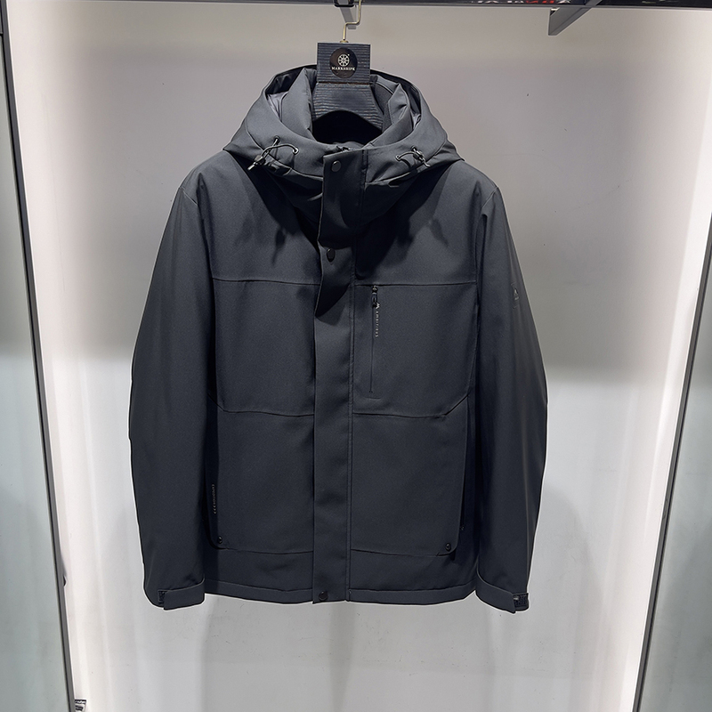 High-End Casual Goose down Jacket for Men, Same Style as in the Mall, New Winter Outdoor Warm down Hooded Fashion Coat
