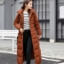 Áo khoác lông cotton lớn 2018 mùa đông phiên bản mới của Hàn Quốc của phần dài của áo chống mưa Áo khoác mỏng cho nữ dày áo khoác thủy triều áo lông vũ dáng dài uniqlo Bông