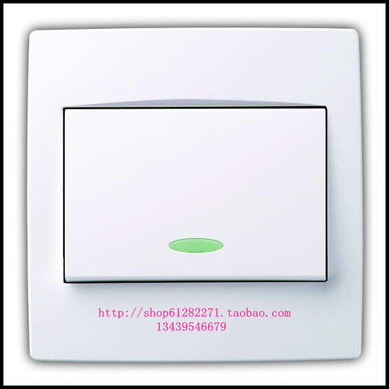 Single-open double-cut switch (Weimai Electric)Venice 86 type white series with fluorescent color optional