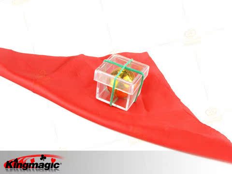 Ma thuật biểu diễn bên cung cấp đồ chơi đồng tường sắt bóng tường thông qua hộp trong suốt có thể được trang bị khăn quàng cổ - Sản phẩm Đảng / Magic / Hiệu suất đồ hóa trang anime