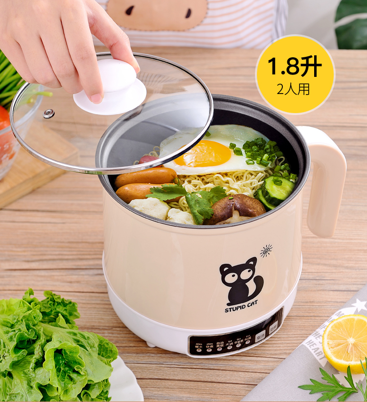 ca nấu mì đa năng lock&lock Cách nhiệt thông minh có thể dự trữ nồi đa năng nấu trứng hấp nồi lẩu tại nhà ký túc xá nấu mì nấu cháo nhân tạo nấu cơm - Nồi trứng mua nồi lẩu mini