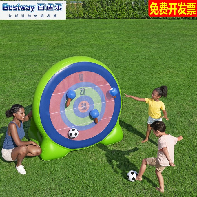 Bestway Large Inflatable Lawn Soccer Target Toy for Kids, Inflatable Shooting Dart Board, Water Sticky Fun Bestway Large Inflatable Lawn Soccer Target Toy for Kids, Inflatable Shooting Dart Board, Water Sticky Fun