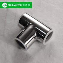 Water body wash with diamond type shower room glass tee 25 round tube stainless steel tie bar accessories