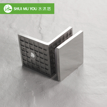 Glass door clip bathroom door 304 stainless steel clip Special physical more high-end J2