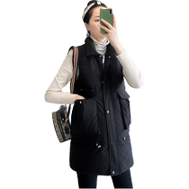 Winter maternity coat late pregnancy winter loose mid-length workwear down jacket vest autumn and winter warm cotton clothes