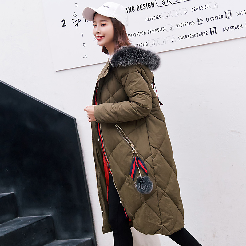 Pregnant women's Down Jacket Women's long cotton-padded jacket loose warm coat pregnancy pregnant women's coat autumn and winter