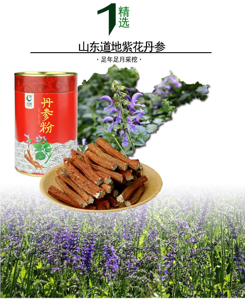 向辉丹参粉 正品山东紫丹参片打粉