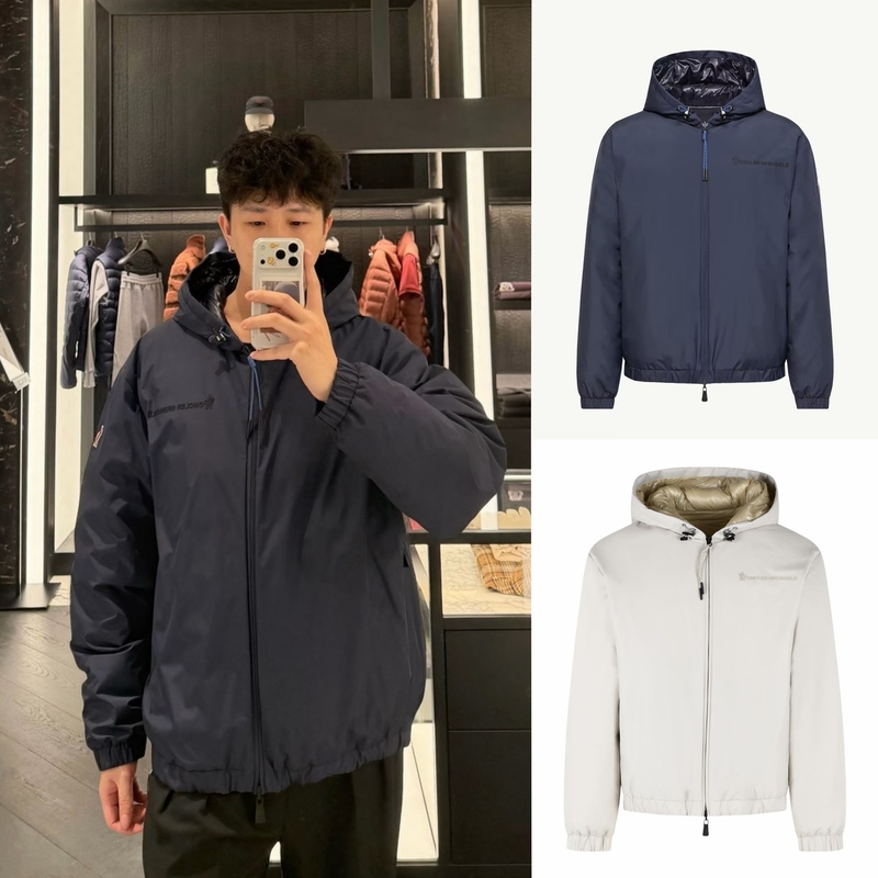 Xiaopang Genuine Moncler 26Ss Men's Berguns Double-Sided down Jacket