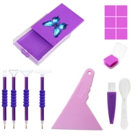 Фиолетовая бабочка бриллиантовая блюда (№ 2) набор