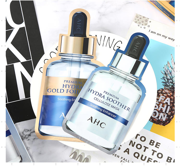 Korea AHC gold mask 24k gold foil tin foil steam mask third generation B5 hyaluronic acid deep moisturizing moisturizing