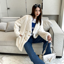 2021 new imported mink coat women's whole mink long young purple standard velvet mink fur coat