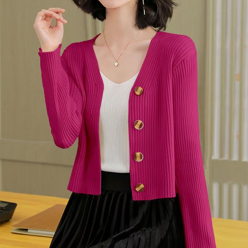 Clearance Sale~ Short Knit Sweater for Women, Autumn Jacket, Versatile High-Waisted Cardigan, Sweater for Women, Outerwear Shawl Top Clearance Sale~ Short Knit Sweater for Women, Autumn Jacket, Versatile High-Waisted Cardigan, Sweater for Women, Outerwear Shawl Top