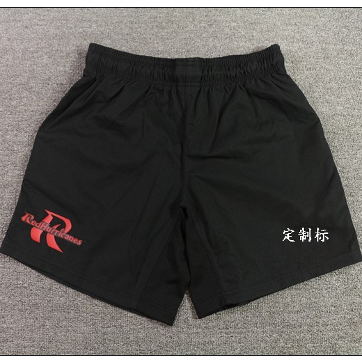 Rugby Shorts Rugby Red Hurricane Men's Fitness Training Sports Running Shorts # K24002