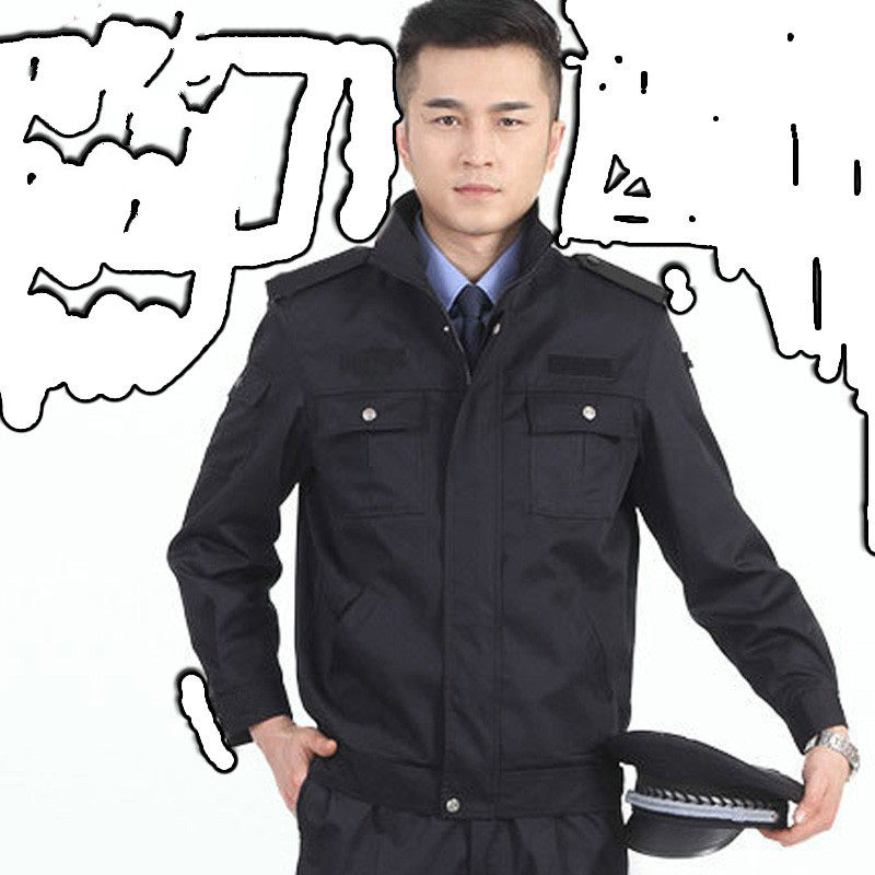 Security Spring Autumn Suit On Duty Clothing Property Jacket Large Size Working Dress Uniform Men And Women Long Sleeve Short jacket