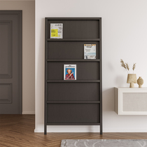  Valley and Nordic modern simple light luxury book and newspaper rack Floor shelf Magazine storage rack Promotional display rack CD rack