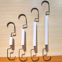 Clothing store solid wood s hook S-type extended hanging version hanging hook Wooden hanging shop hanging pants Beech s hook