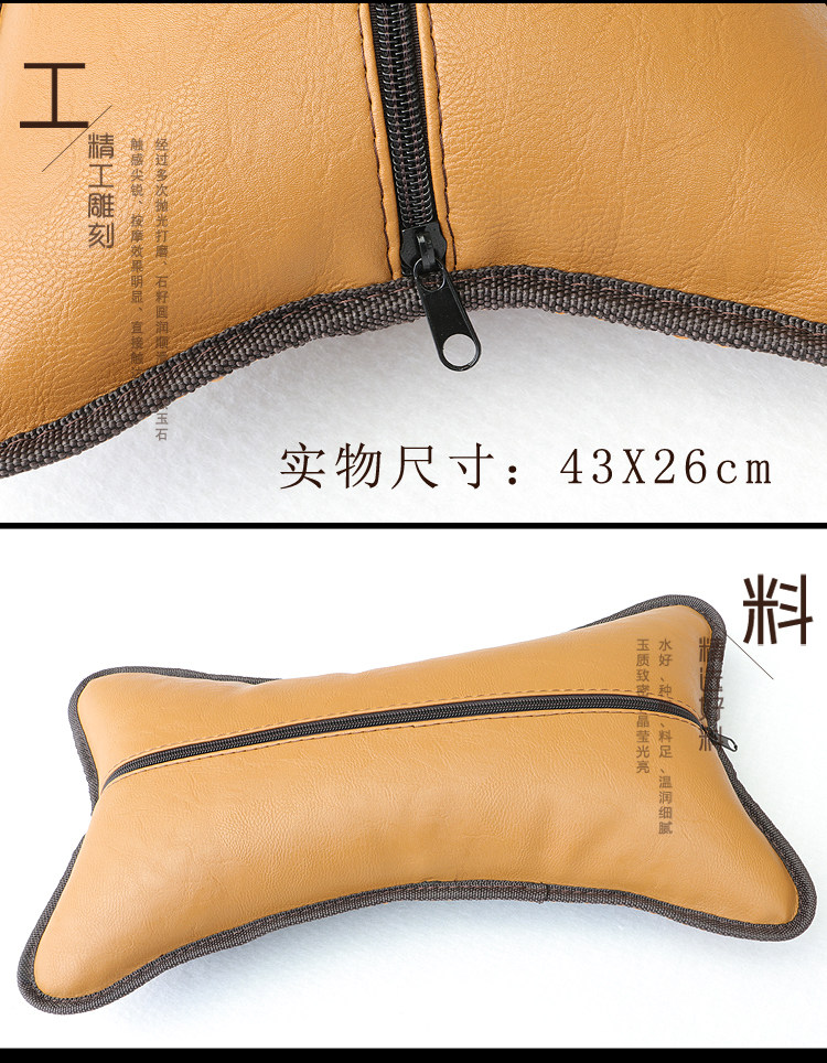 Подушка 荞麦壳填充夏季凉玉枕保护颈椎修复天然岫岩玉石枕头 Jade!