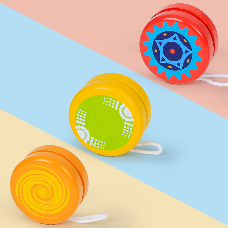 Fukyo children cartoon yo-yo wooden puzzle yoyo Yo yo yo yo yo toy boy children birthday gift