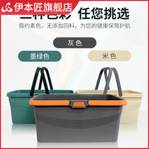 Mop bucket rectangular household bucket plastic mop pool water storage mop thickened Anti-drop wash mop bucket