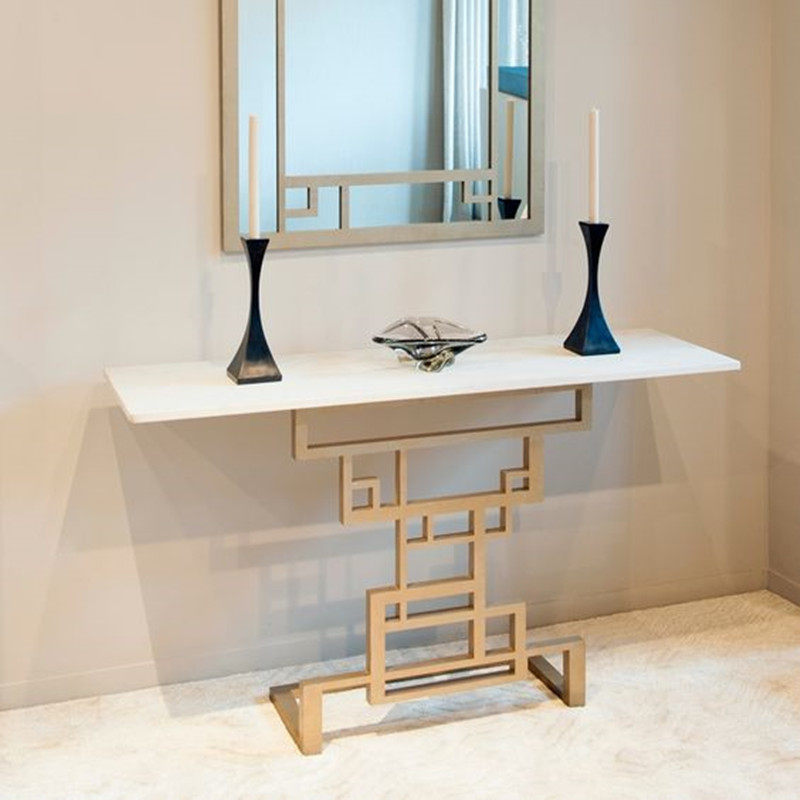 New Chinese marble XUAN GUAN CABINET GANGWAY BILL XUAN GUAN TABLE ENTRANCE DOOR LIGHT LUXURIOUS END VIEW TABLE LIVING ROOM LEANING AGAINST WALL GOLD MODERN-TAOBAO