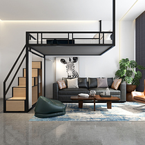 Elevated air bed Air combination Single-story attic bed under the bed space-saving half-height bed Small apartment with wardrobe Children