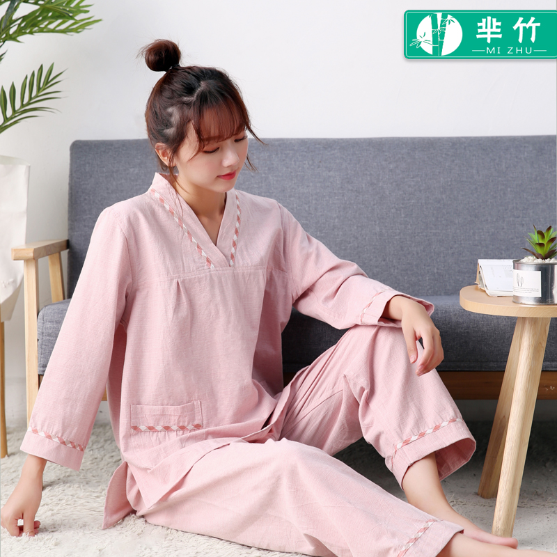 Pure cotton sweat steamed clothes for women lovers Washed Cotton New Suit Men's Large Size Sauna Clothes Bath Clothes Home Pyjamas