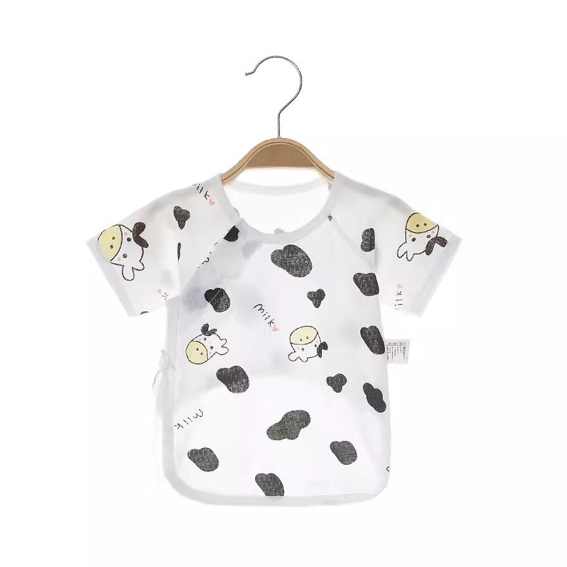 [Clearance Zone] Brand Store Newborn Half-Back Shirt Seamless Baby Summer Top Short-Sleeve Monk-Style Clothing